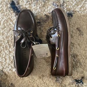 Sperry Top-Sider Boat Shoes, dark brown, size Mens 8.5